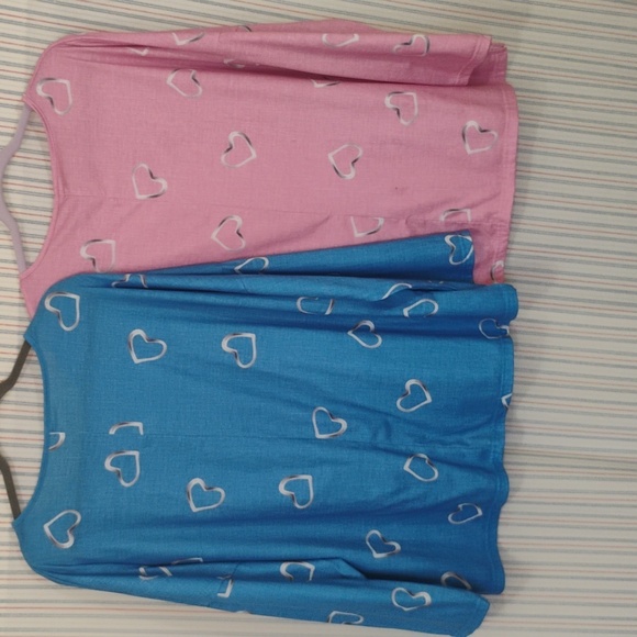 Stylish Pink Heart Design Blouse - Picture 3 of 12